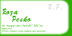 roza pesko business card